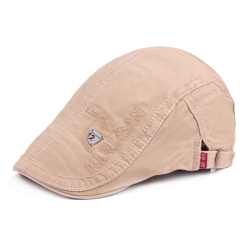 Cotton Forward Cap Men's Beret Casual Sun Hat  Duck Tongue Cap Female Cap