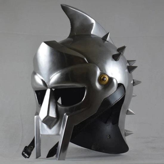 Medieval Functional Helmet of the Spaniard Maximus Roman Gladiator Helmet