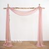 6 -10 Meters Wedding Arch Drape Fabric Sheer Chiffon Tulle Curtain Drapping Backdrop Party Supplies Drapery Ceremony Decoration