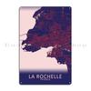 La Rochelle France Metal Plaque Poster Party Painting Garage Design Garage Tin Sign Poster