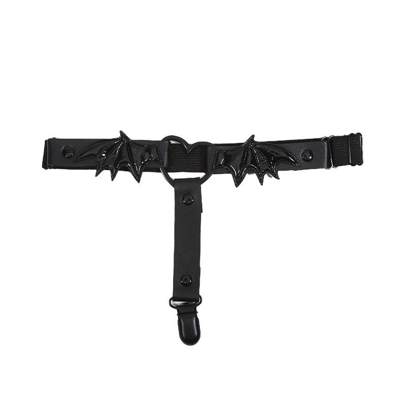 1 пара сексуальных цепочек на бедро в виде сердца, подвязка для ноги, ремень для женщин, портупея с веревкой и крыльями летучей мыши, аксессуары для личности, готический панк-стиль