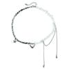 Luxury Crystal Beaded Necklace INS Style Jewelry Gift Trendy Heart Pendant Choker for Women