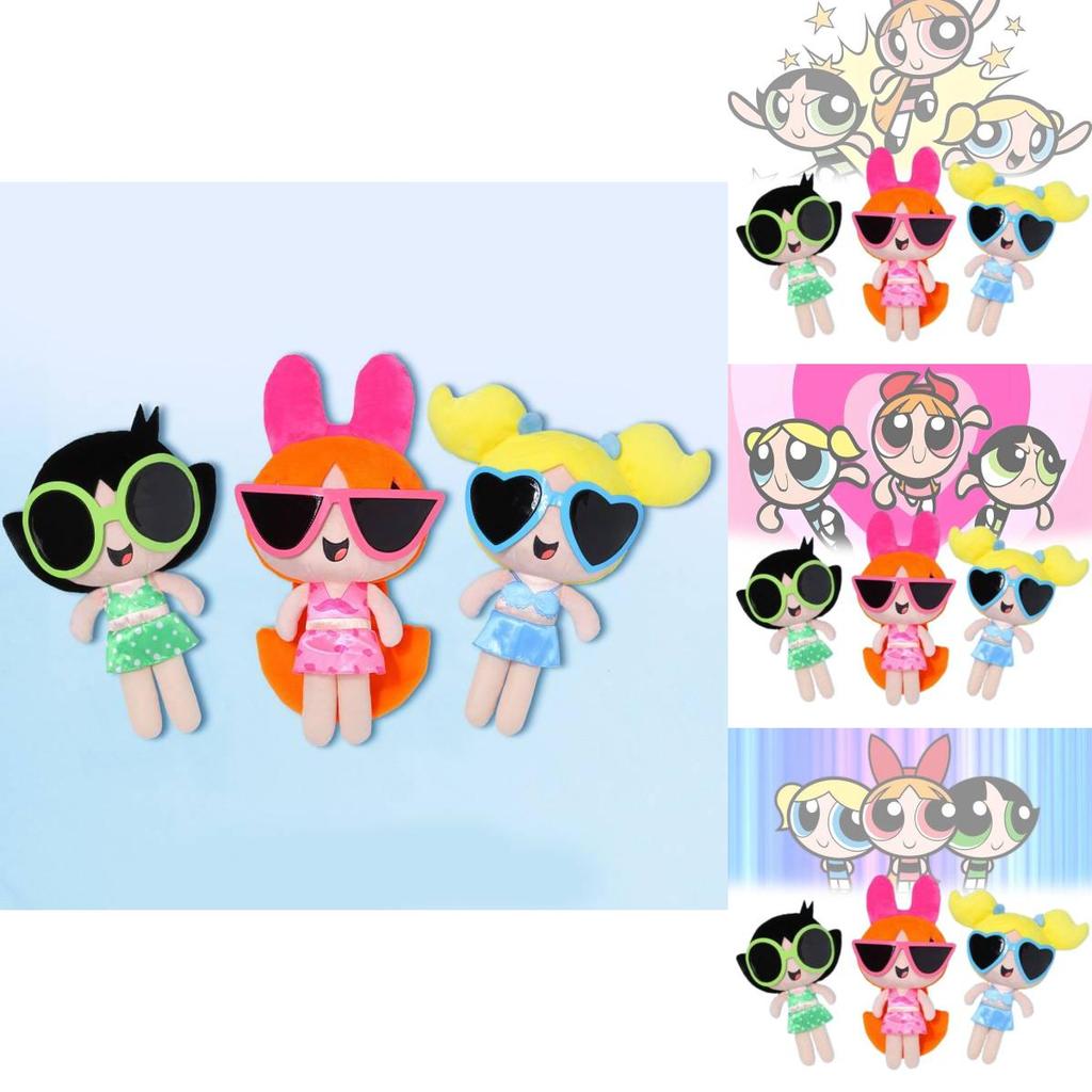 Очаровательная плюшевая кукла Пауэрпафф Герлз Бабблс, мультяшная мягкая игрушка, идеально подходящая для девочек