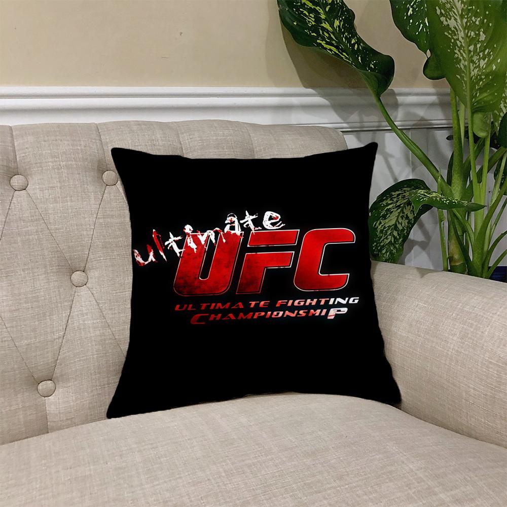 Подушка с изображением боксерского матча U-UFC Квадратная наволочка для дивана Повседневная, приятная для кожи, удобная наволочка