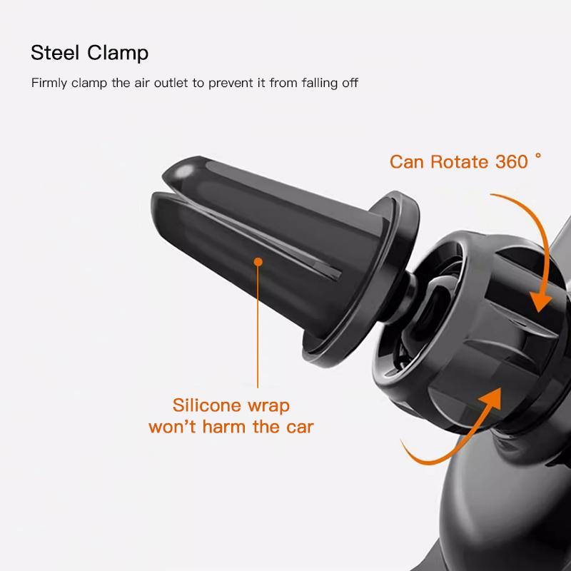 Car Phone Holder Mobile GPS Stand Vent Mount Accessories For Jeep Grand Cherokee Wrangler JK Gladiator Compass Renegade Wagoneer ALW1