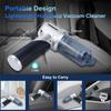 Автомобильный пылесос, Портативная и складная щетка для пыли, Беспроводной ручной, Мощный бесщеточный двигатель, Моющийся HEPA-фильтр для дома, автомобиля