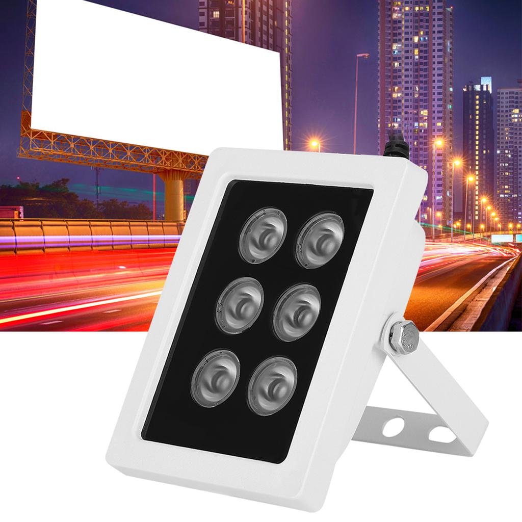 DC12V 6W Infrared Fill Light 6 Lamps IR Illuminators IP66 Waterproof for Security Surveillance