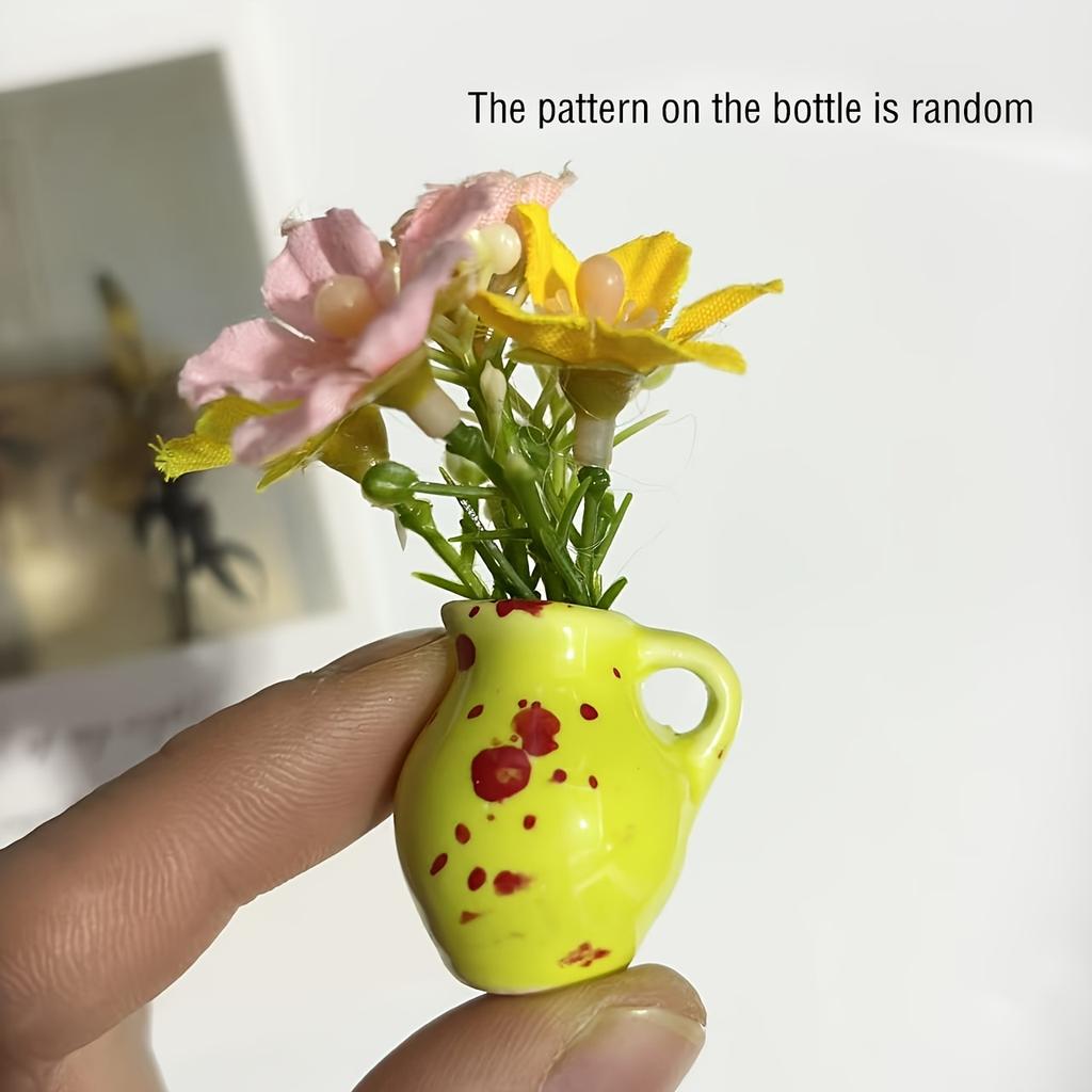 Мини Керамическая Ваза Холодильник Наклейка Креативный 3D Стерео Домашний Декор Магнит