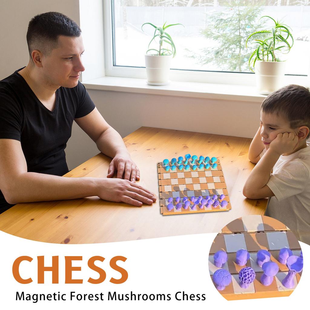 Лесные шахматы, деревянная шахматная доска, переносные шахматы и набор на лесную тематику