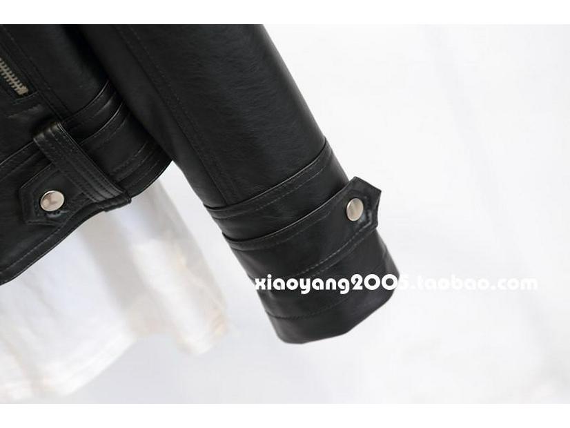 2025 Женская мотоциклетная куртка из искусственной кожи в корейском стиле, приталенная, короткая, универсальная, с лацканами, для весны/осени