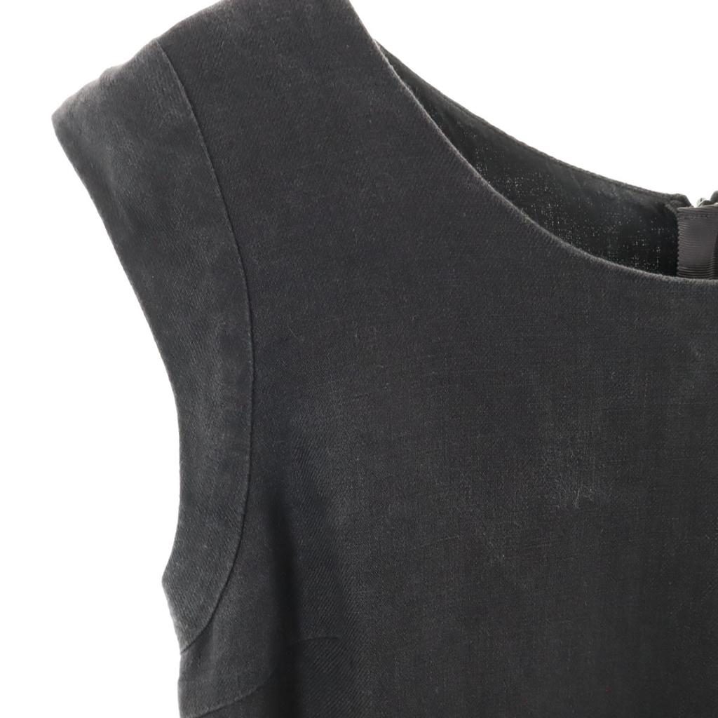 MARGARET HOWELL Сделано в Японии Лён Без рукавов Цельное чёрное Женское Б/У