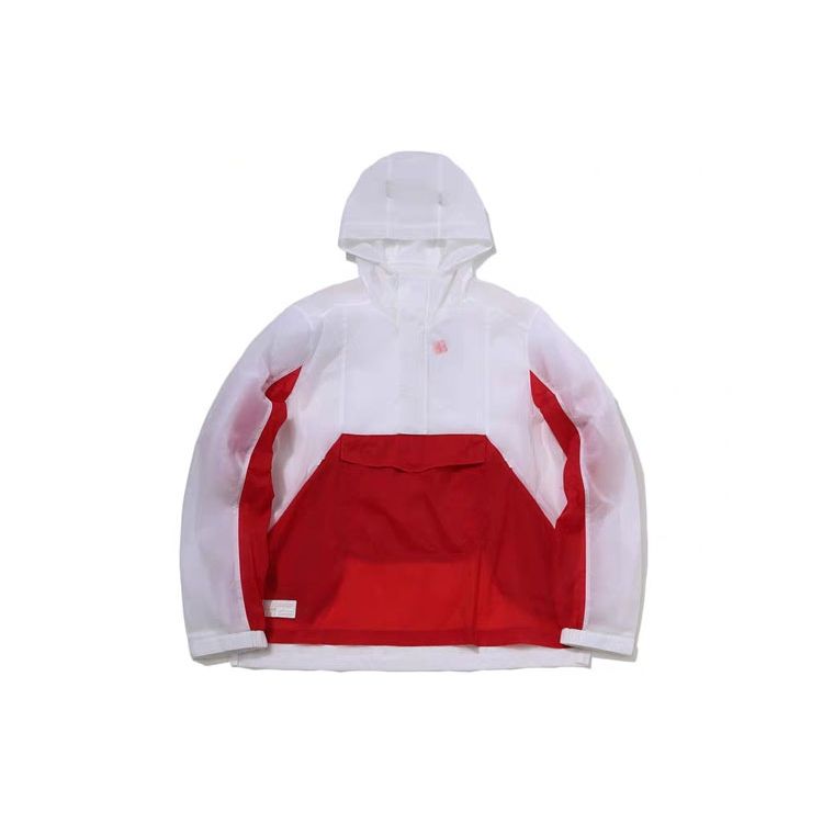 Толстовка с капюшоном Li Ning Color Block Breathable Unisex tops White AFDP073-3