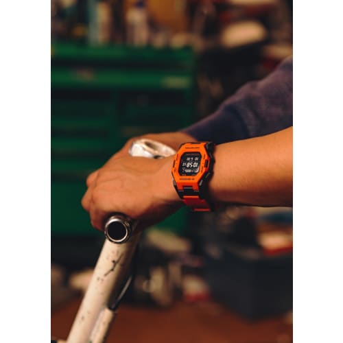 Часы Casio G-Shock [] Оснащены Bluetooth и изготовлены из биопластика GD-B500FL-4JF Мужские оранжевые