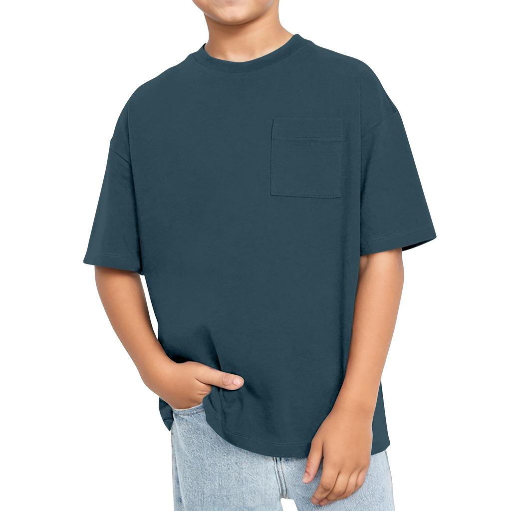 Футболка с коротким рукавом и круглым вырезом для мальчиков