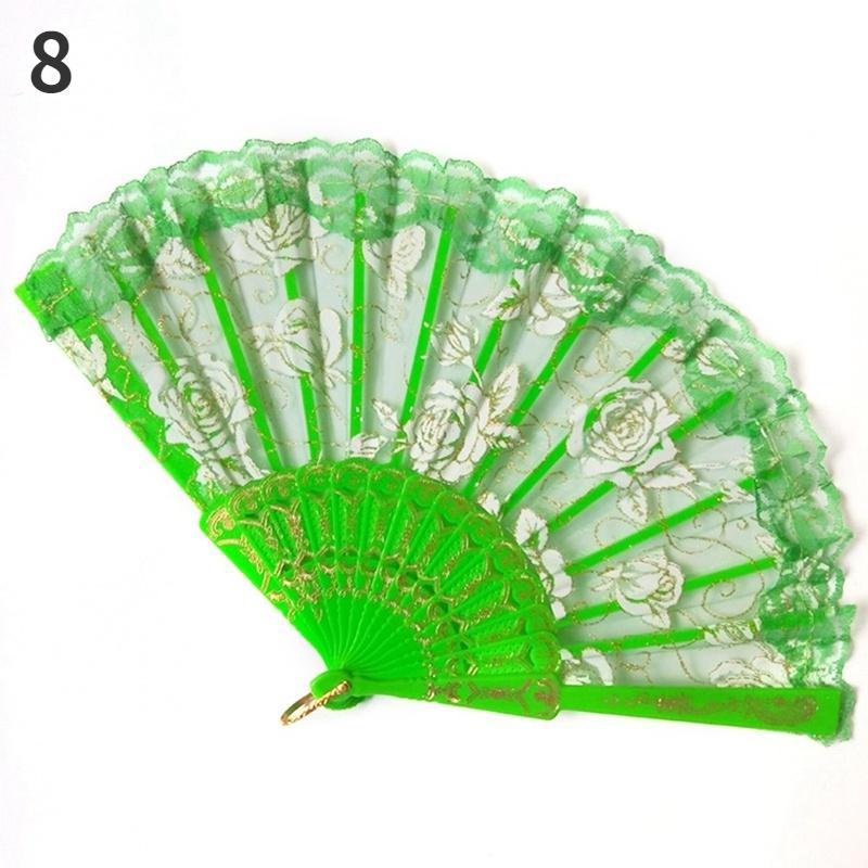 Роза Блум Кант Вентиляторы Китайский стиль Танец Свадебная вечеринка Свадебная рука Цыганская декорация Vouwen