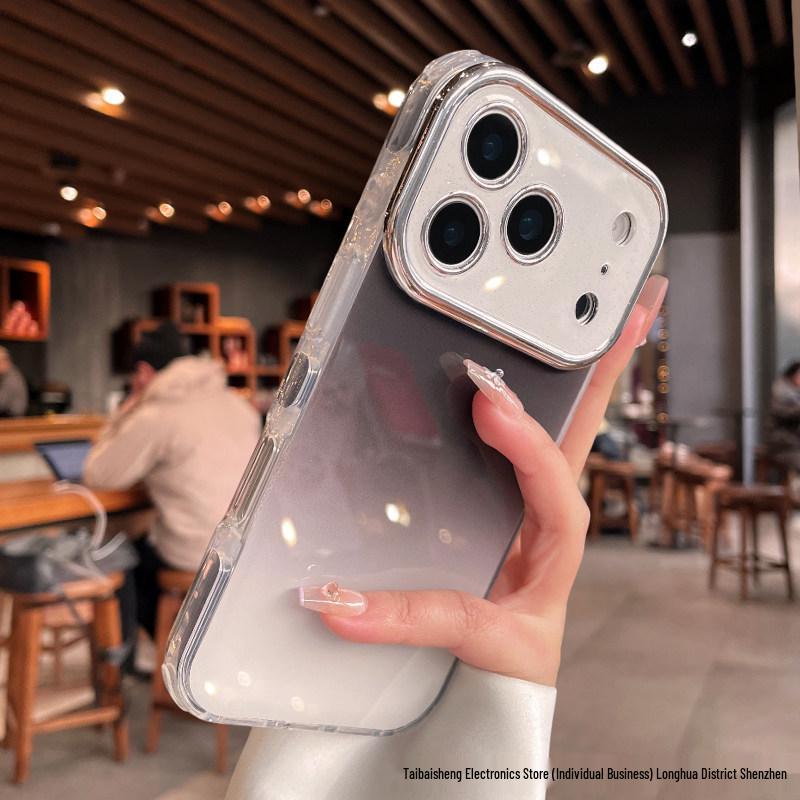 Совместимый с Apple iPhone 17 Pro Max Защитный чехол-градиент с блестками iPhone 16 Большое окно 15 Гелевый чехол