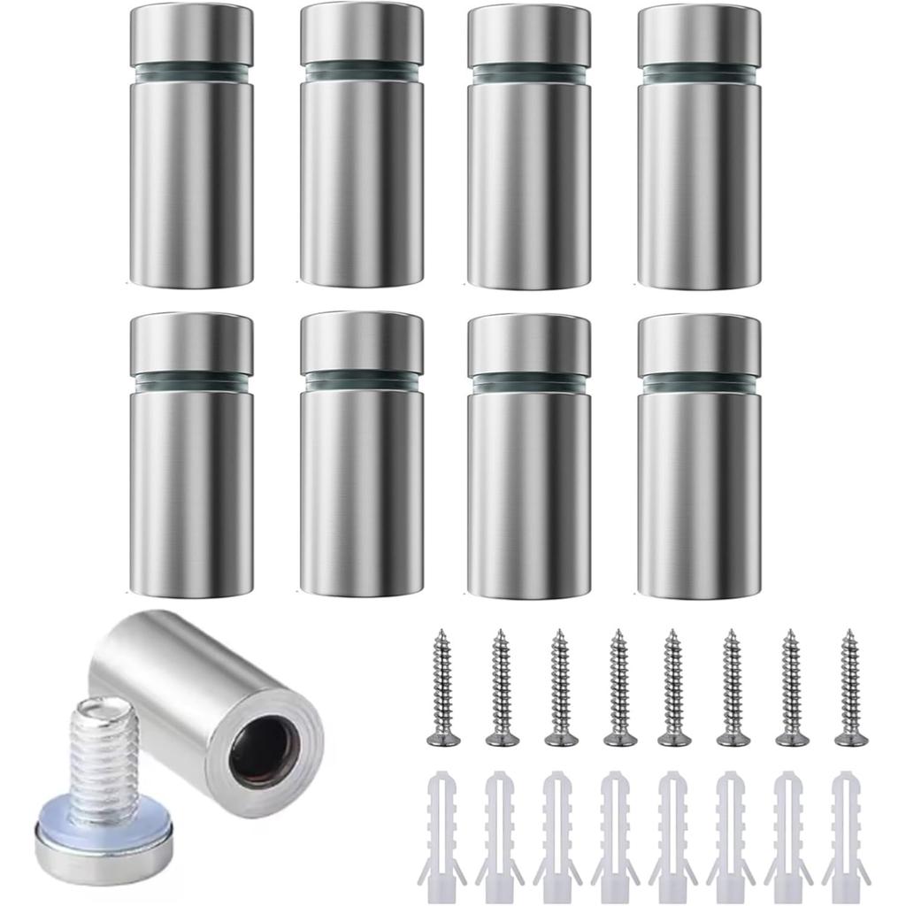 Винты для крепления знаков 1/2 x 1 дюйм из нержавеющей стали, настенные крепления, рекламные винты, крепеж для акриловых знаков