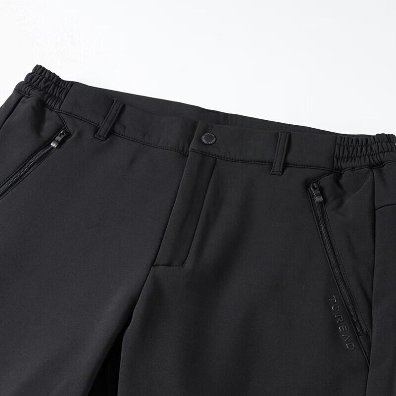 TOREAD Мужские эластичные ветрозащитные водоотталкивающие брюки софтшелл с флисовой подкладкой
