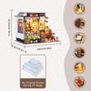 DIY Wooden 3D Bakery Room Doll Houses Miniature Assembly Model Building Bedroom Kit Dollhouse With Furniture Toys For Gifts