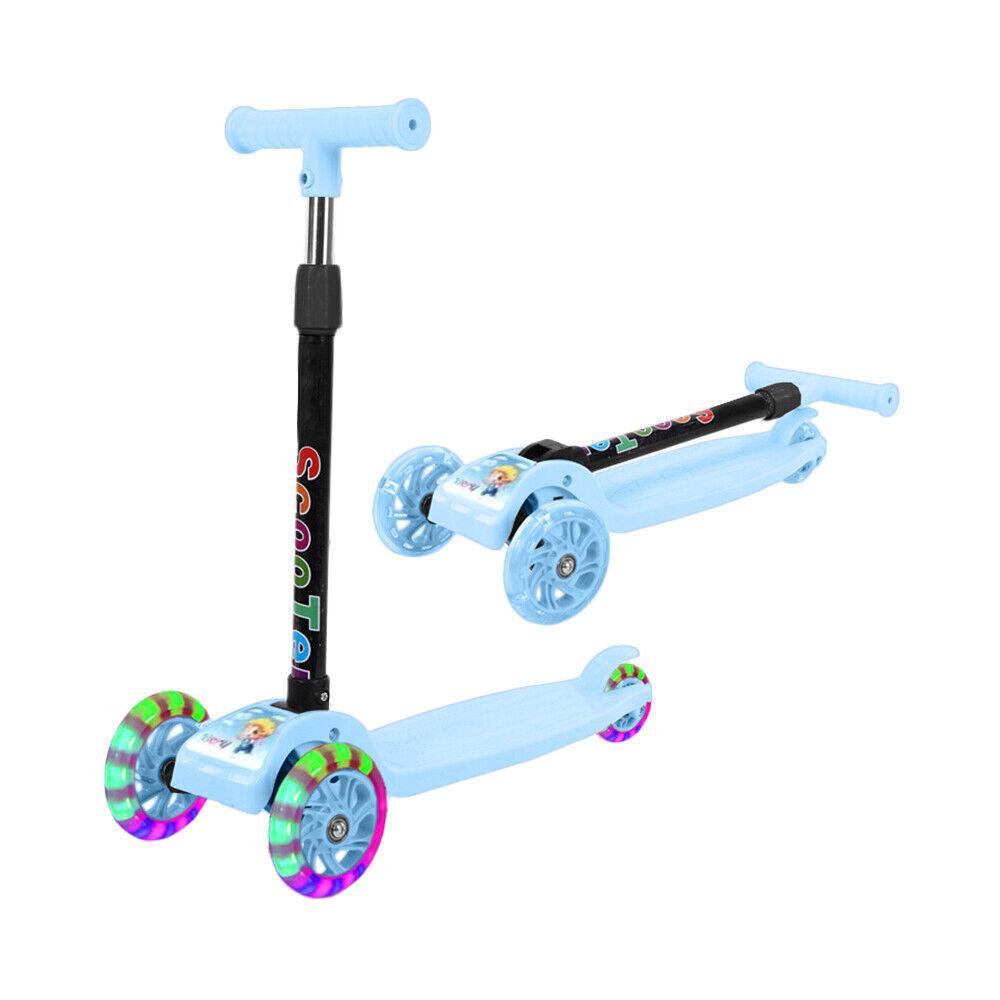 Odin Розовый Складной Широкая Дека Светящиеся Колеса Музыкальный Детский Самокат