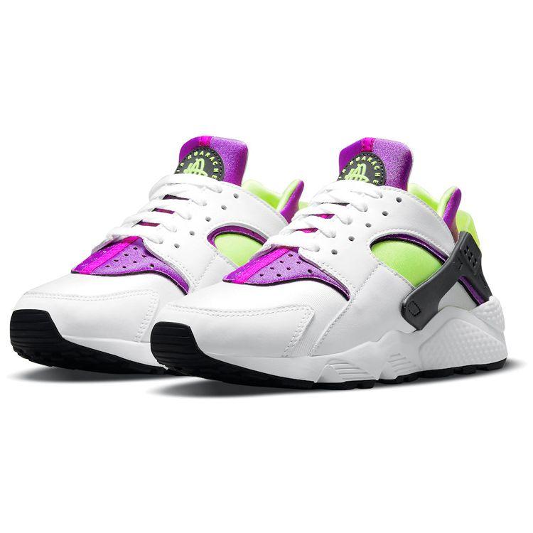 Nike Air Huarache Magenta 2021 Women Sneakers Purple White Neon-Yellow DH4439-101