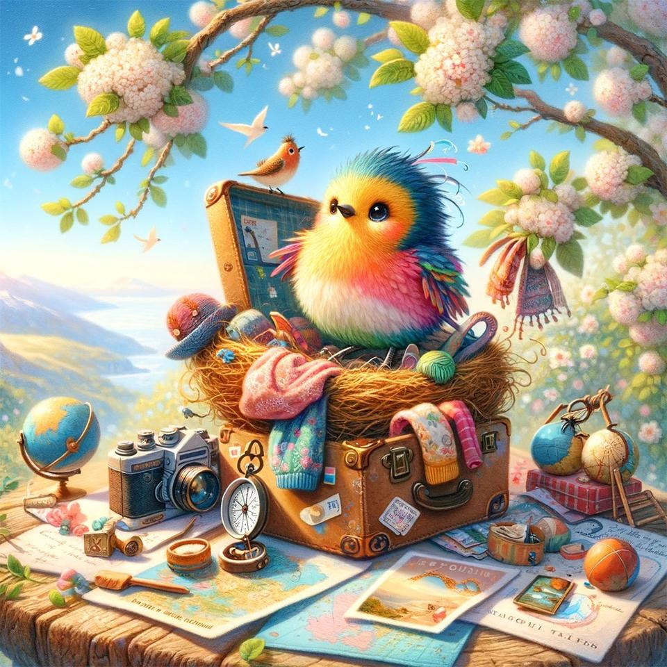 2024 Новая 5D DIY Алмазная Картина Цветок, Птица, Кошка, Животное Мозаика Ювелирные Изделия Вышивка Крестом Вышивка Украшения Для Дома