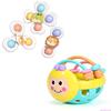 Bee Soft Teether & Hand Rattle Toy for Babies 0-1 Year | Early Education Puzzle & Hand Grip Ball