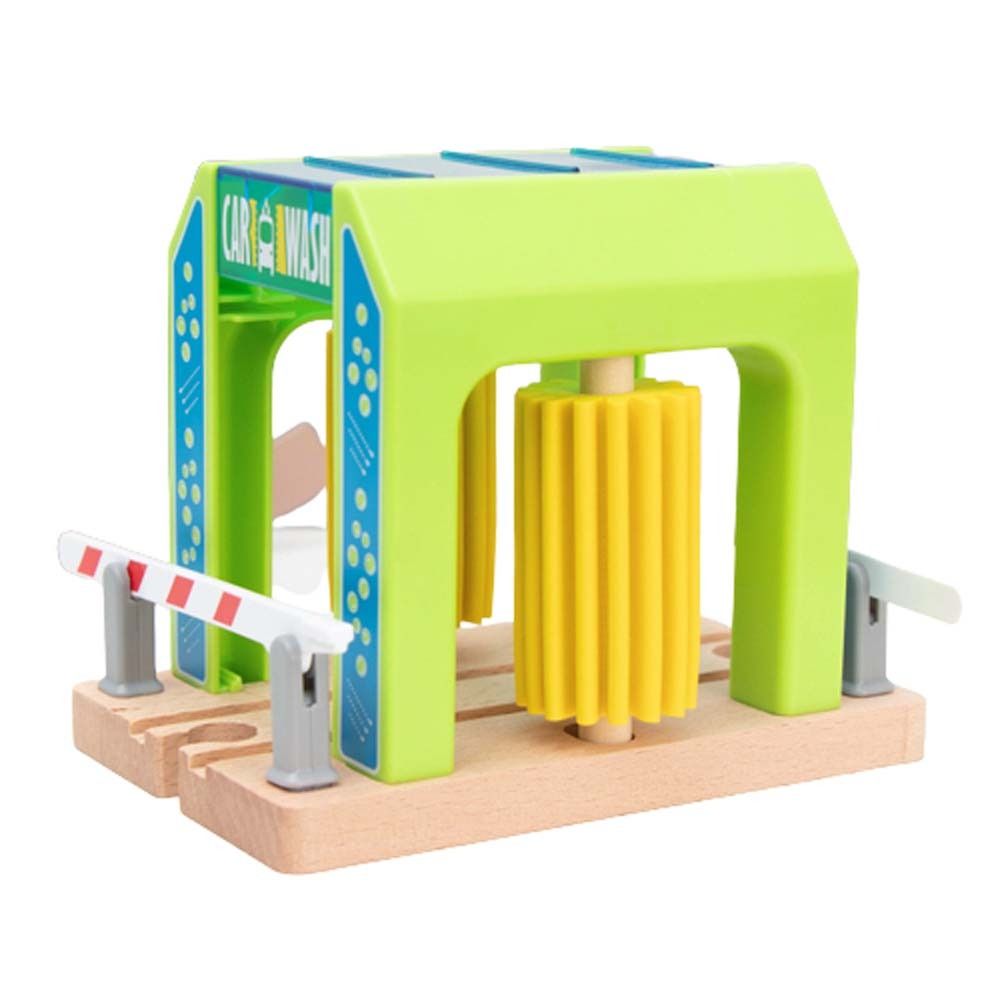 Машина для мытья автомобиля Деревянные рельсы для поездов Железнодорожные игрушки Моделирование Пластиковые игрушки Набор для детей Подарок