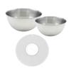 Set of 2 Preparation Bowls and an Anti-splash Lid Basic Ref. 9941250