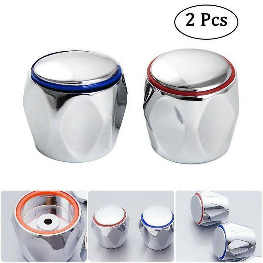 Bathroom Supplies Chrome Plated Kitchen Accessories Faucet Handle Hot & Cold Tap Head Faucet Cover
