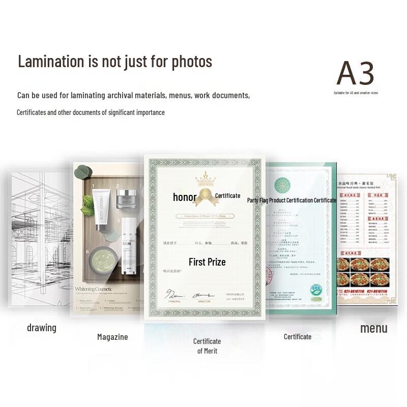 Deli Home A3 Photo Laminator CN plug (adapter included)