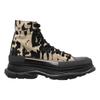 Alexander Mcqueen Graffiti Сапоги на платформе с гладкой подошвой Бежево-черные 705667W4TG49787