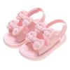 Girls Sandals Bow Knot Sweet Soft Children's Beach Shoes Kids Summer Floral Sandals Princess Fashion Cute High Quality