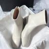 Fashion Ankle Boots for Women Square Toe Fashion Dress Heeled Shoes Winter Designer Woman Goth Boots 2025 New Chelsea Botas Para Mujer