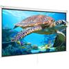 VEVOR Manual Pull Down Projector Screen, 100 inch 16:9 4K 1080 HD Retractable Projector Screen, Auto-Locking Portable Projection Screen