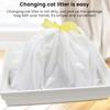 7 Pcs Cat Litter Bag 7-Day Sifting Litter Bag Tear Resistant Pet Waste Bag with Drawstring Leakproof Heavy Duty Liners for Most Litter Boxes