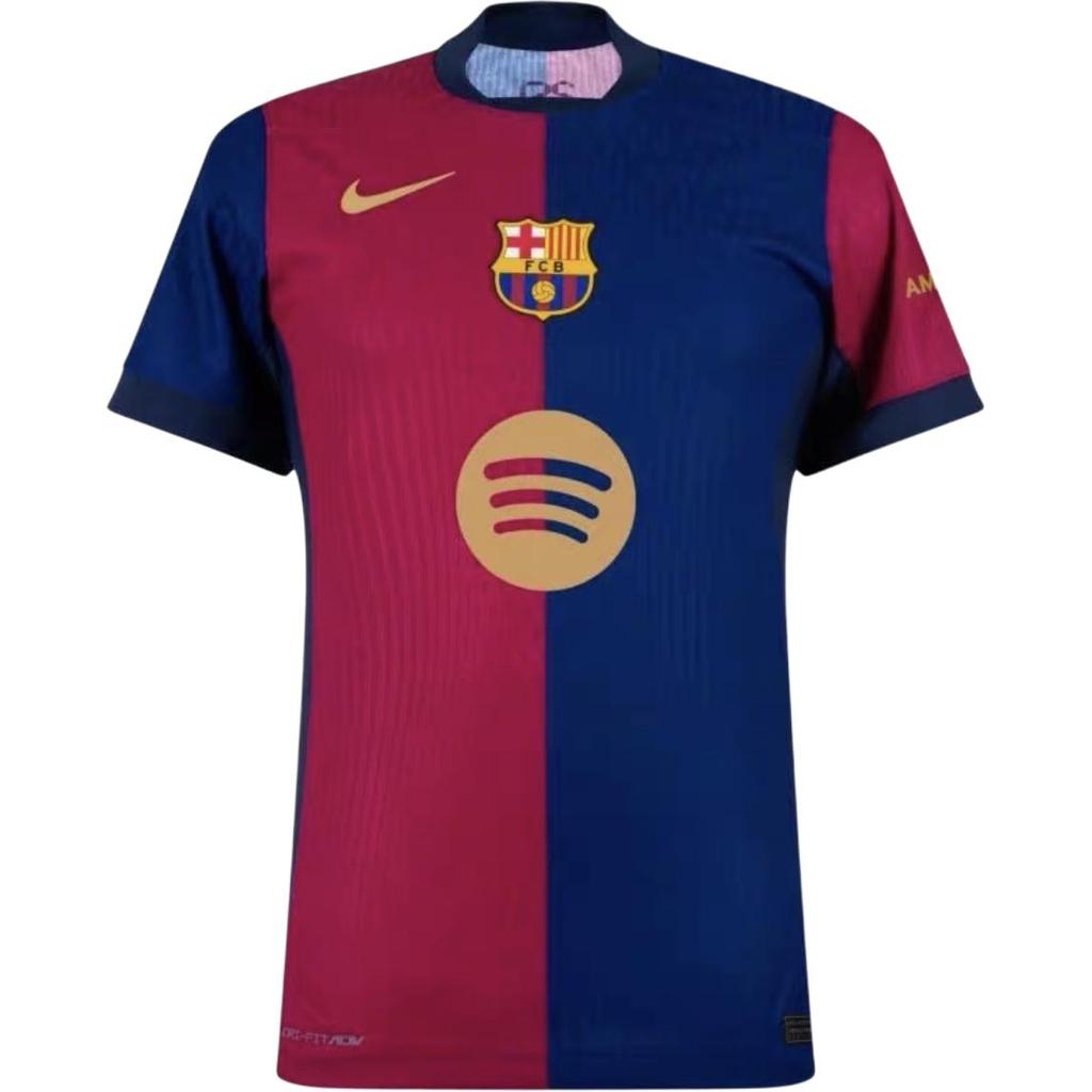 Nike Dri-FIT ADV 2024-2025 Barcelona Match Home Jersey Fashion Soft Sports Short Sleeve T-Shirt Men Tops Red Blue FN8775-458