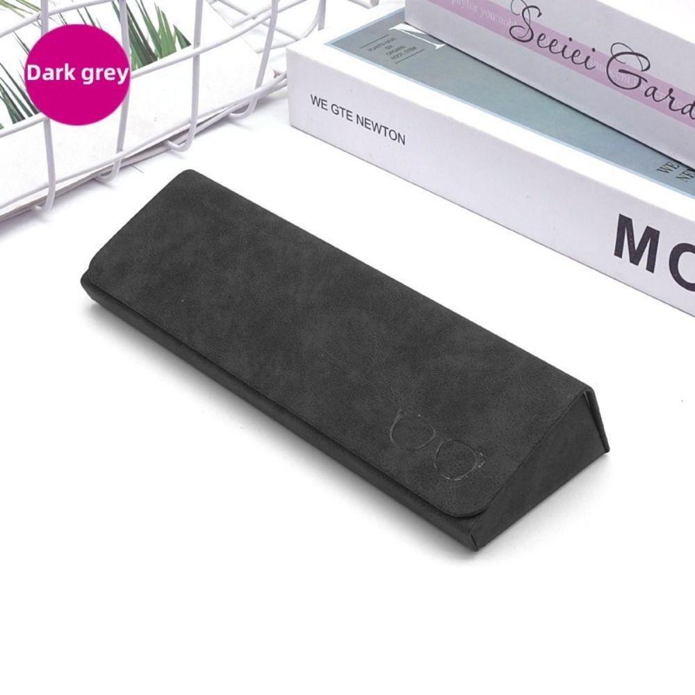Portable Hard Case Glasses Case Anti-press Frame Glasses Sunglasses Case PU Leather Hard Shell Eyewear Box Men