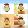 Totoro My Neighbor Pvc Ornament With Mushroom On The Top Of The Head Gift For