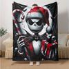 1Pc Christmas Nightmare Theme Blanket Soft And Comfortable Casual Warm Camping Travel Christmas Halloween Gift M921514
