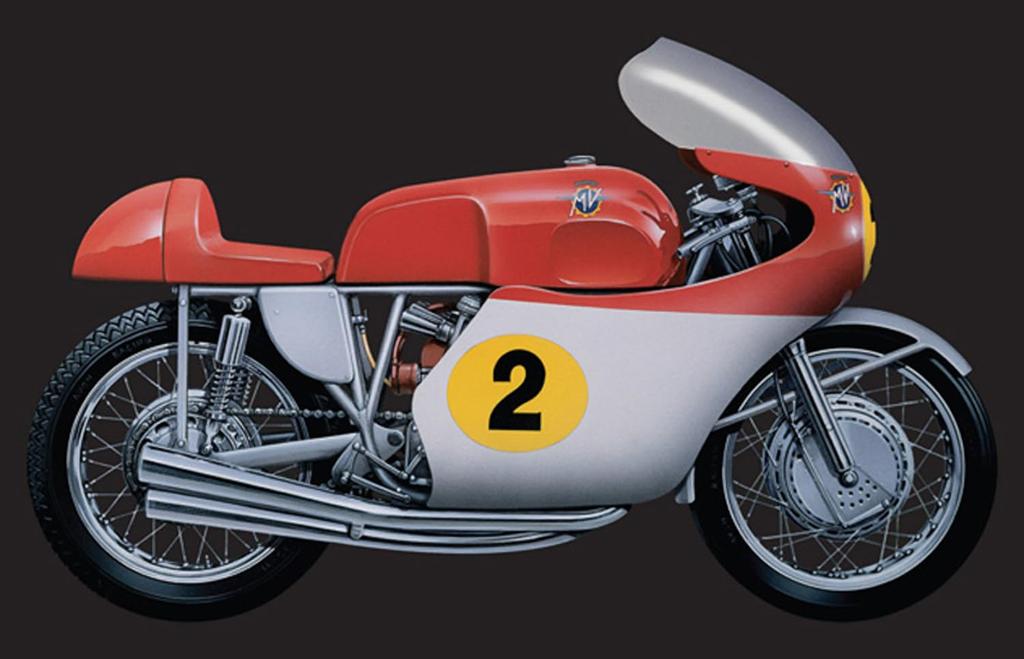 PLATZ Italeri MV Agusta 500cc 4 Cylinder 1964 Plastic Model IT4630 1/9