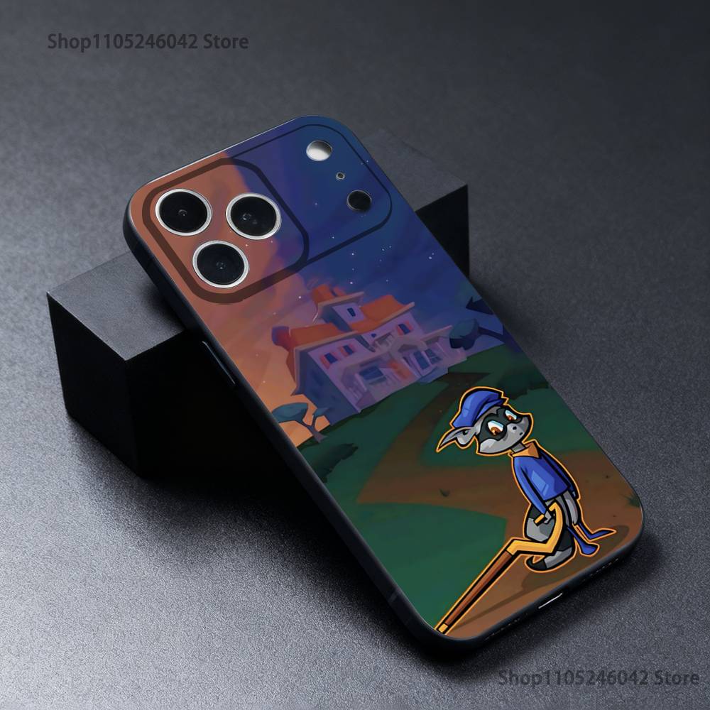 Game Sly C-Cooper Phone Case For iPhone 17,16,15,14,13,12,11,Pro,XS,Max,XR,Plus,E,SE4,Mini Black Soft Cover