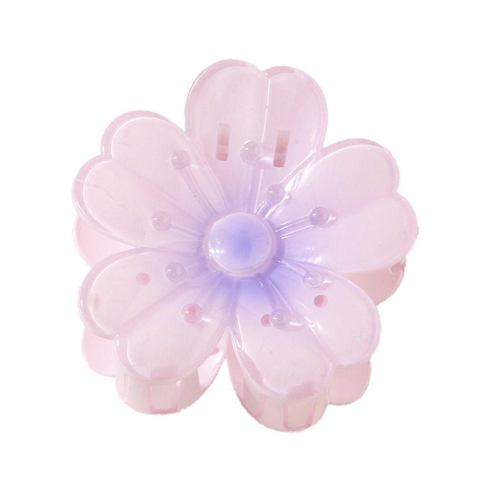 Большие заколки-крабы для волос с цветком, нескользящие, большие заколки-крабы, аксессуары для волос для густых тонких волос