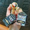 Mini Lucky Jackpot Keyrings Funny Fruit Slot Machine Keychain Slot Machine Key Chains  Funny Toys