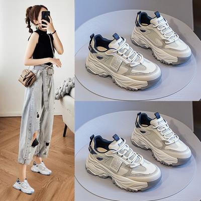 Daddy Shoes, женские весенние новые легкие универсальные повседневные сетчатые кроссовки на толстой подошве