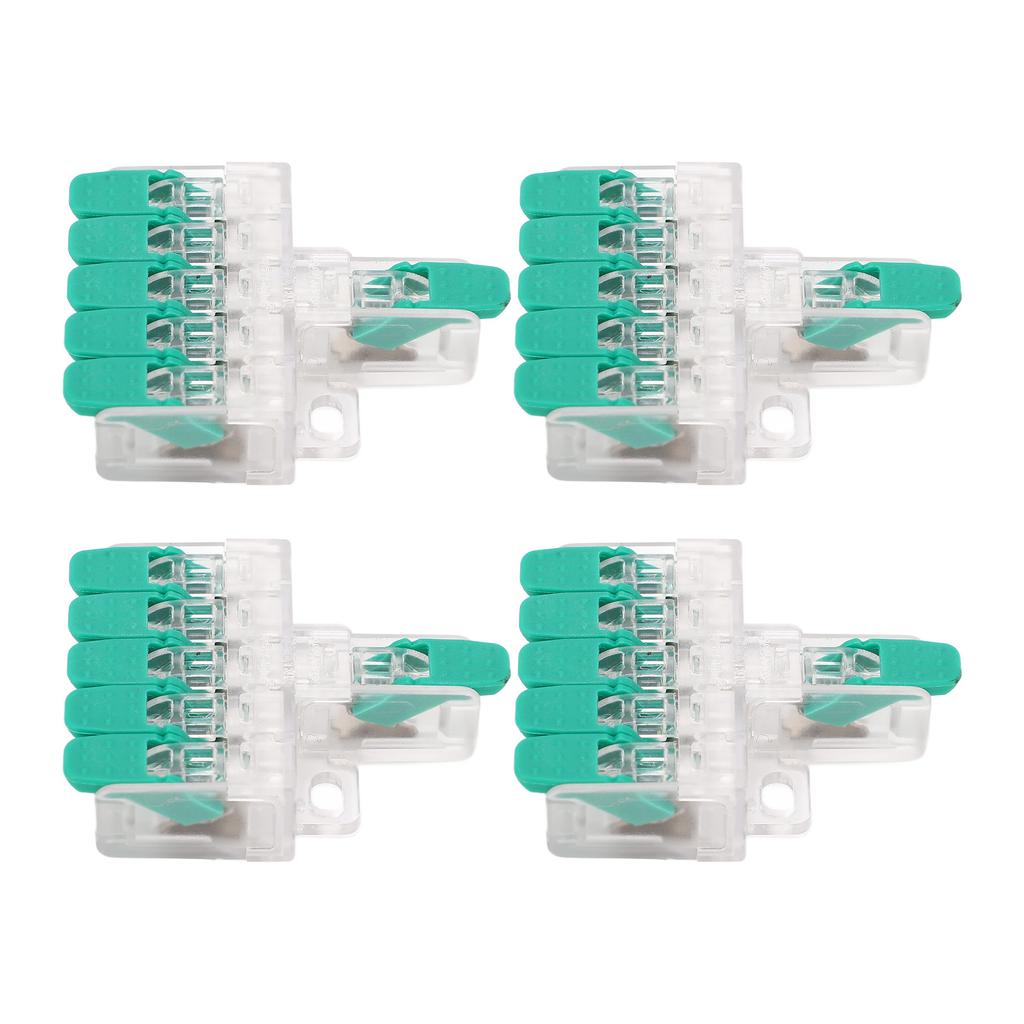 10 шт. 1 в 5 выходов электрический соединитель для сращивания проводов быстрый соединитель для сращивания проводов 41A 450V