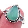 Кольцо из чистого серебра 925 пробы с натуральным хризопразом, размер 7, Z1R44