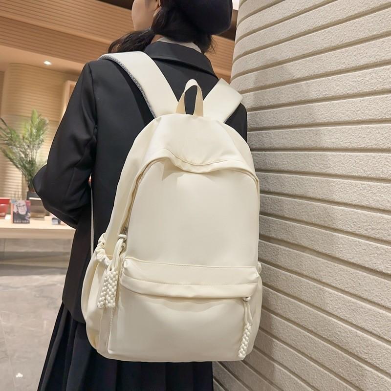 Trendy Lightweight Black Nylon Backpack For College Students And Teens Perfect For Daily Use