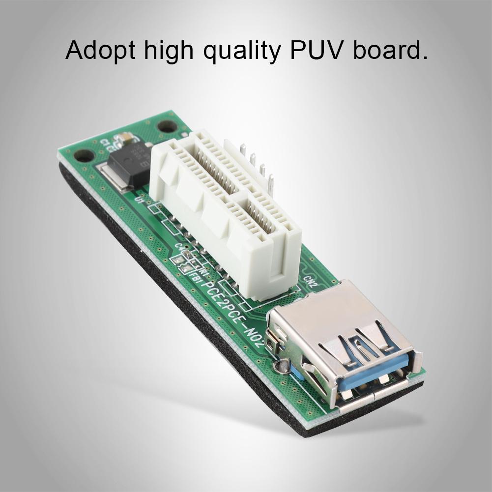 Карта-удлинитель райзер PCI E Express 1x на 16x для майнинга с USB-кабелем