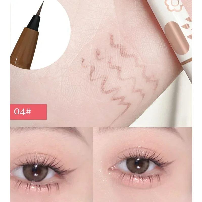 Подводка для глаз Lying Silkworm Pencil Natural Long-Stick Waterproof Eyes Liner Undercover Draw Down To Non-Smudge Fine Beauty Make Up